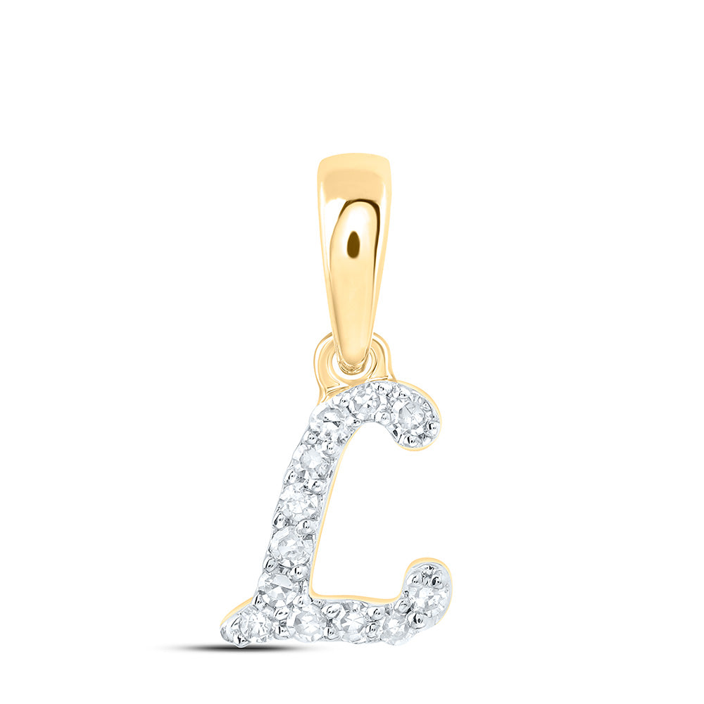 1/20CTW-DIA CN GIFT INITIAL "L" PENDANT Daisy Joyeria