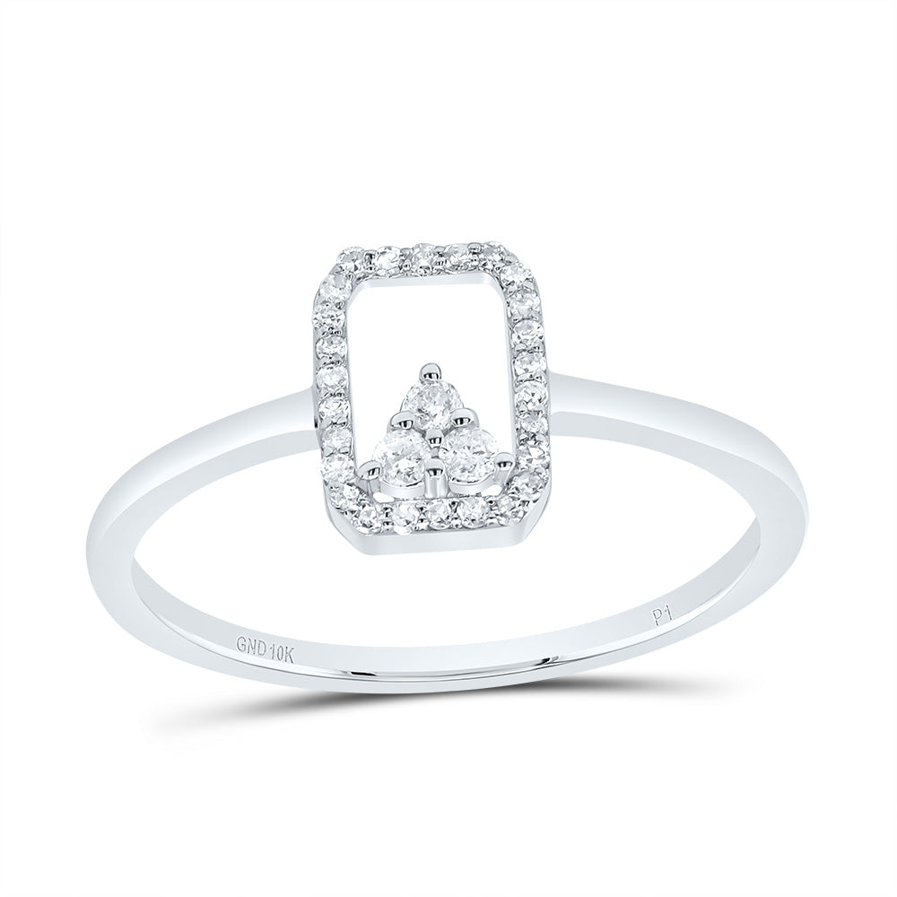 1/8CTW DIA P1 GIFT EMERALD RING 7 Daisy Joyeria