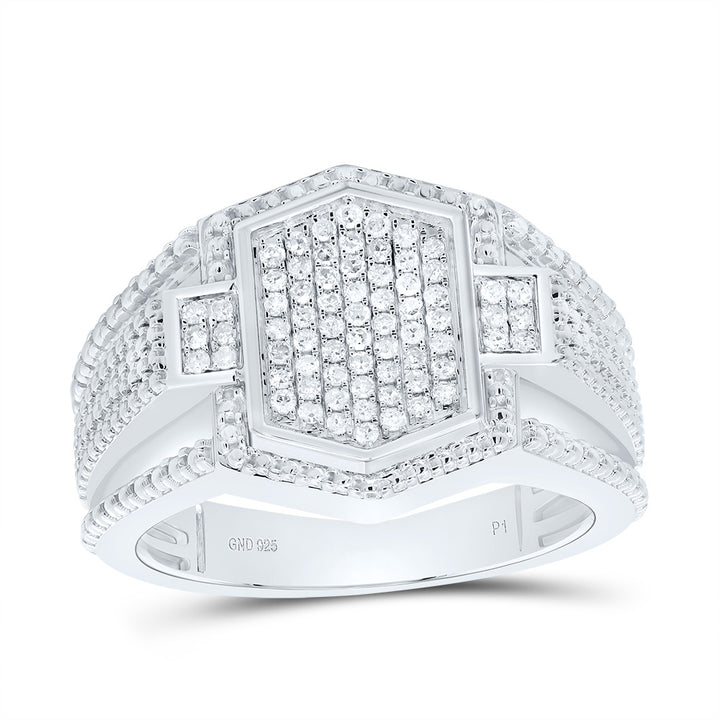 3/8CTW-DIA P1 MEN'S RING 10 Daisy Joyeria