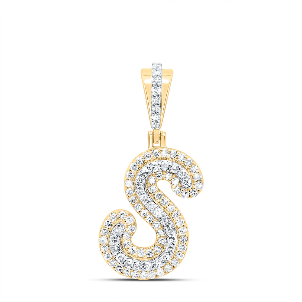 1/3CTW-DIA NK FASHION INITIAL "S" PENDANT Daisy Joyeria