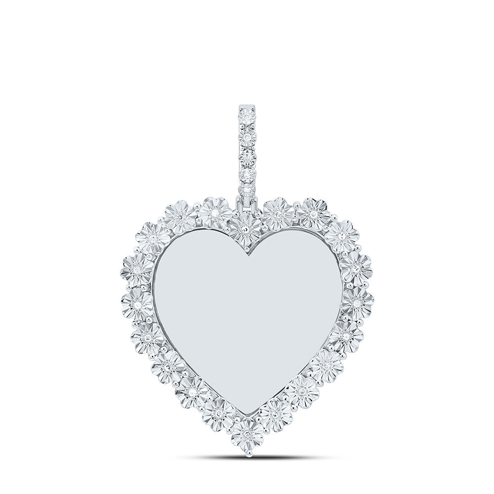 1/10CTW-NAT DIA P1 GIFT HEART MEMORY PENDANT Daisy Joyeria