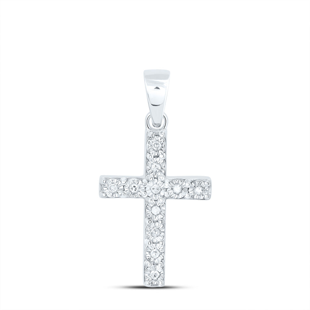 1/20CTW-NAT DIA P1 GIFT CROSS PENDANT Daisy Joyeria