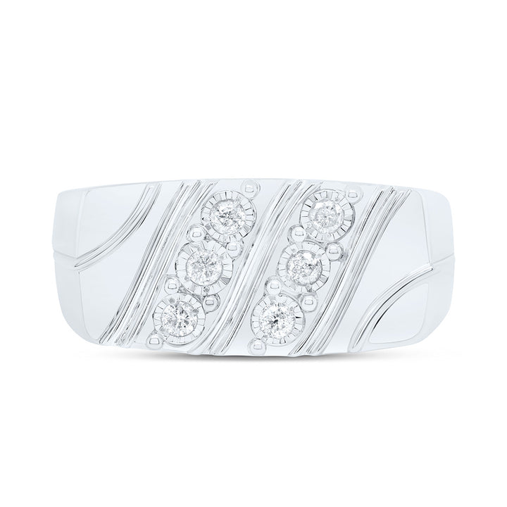 1/4CTW-NAT DIA P3 MEN'S RING Daisy Joyeria