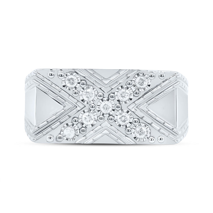 1/4CTW-NAT DIA P3 MEN'S RING Daisy Joyeria