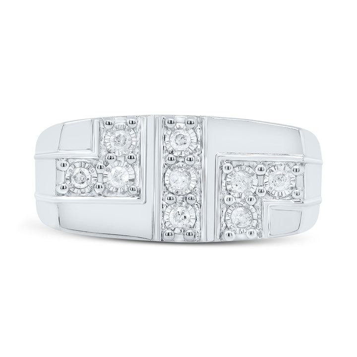 1/4CTW-NAT DIA P3 MEN'S RING Daisy Joyeria