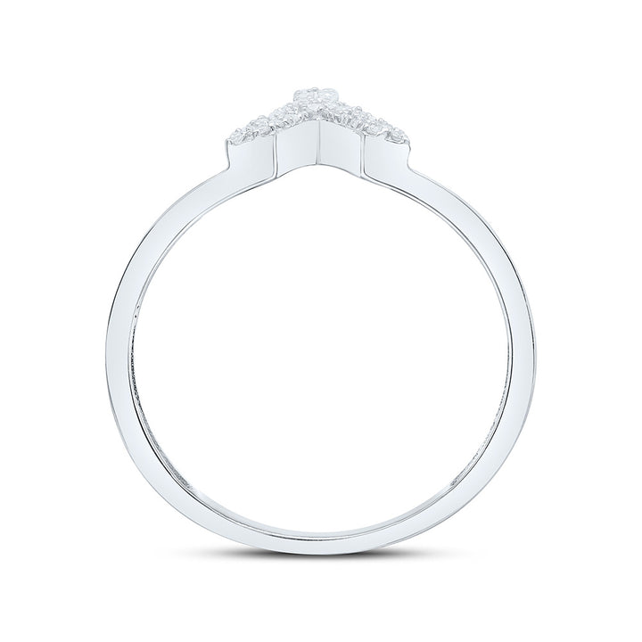 1/20CTW-NAT DIA P1 GIFT INITIAL "Y" LADIES RING Daisy Joyeria
