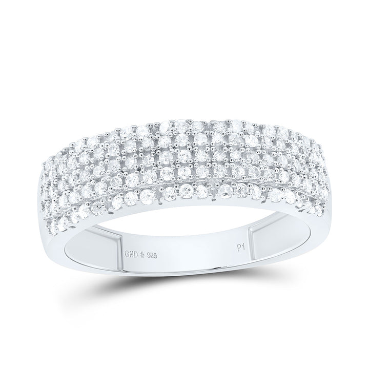 1/2CTW-NAT DIA P1 MEN'S BAND Daisy Joyeria