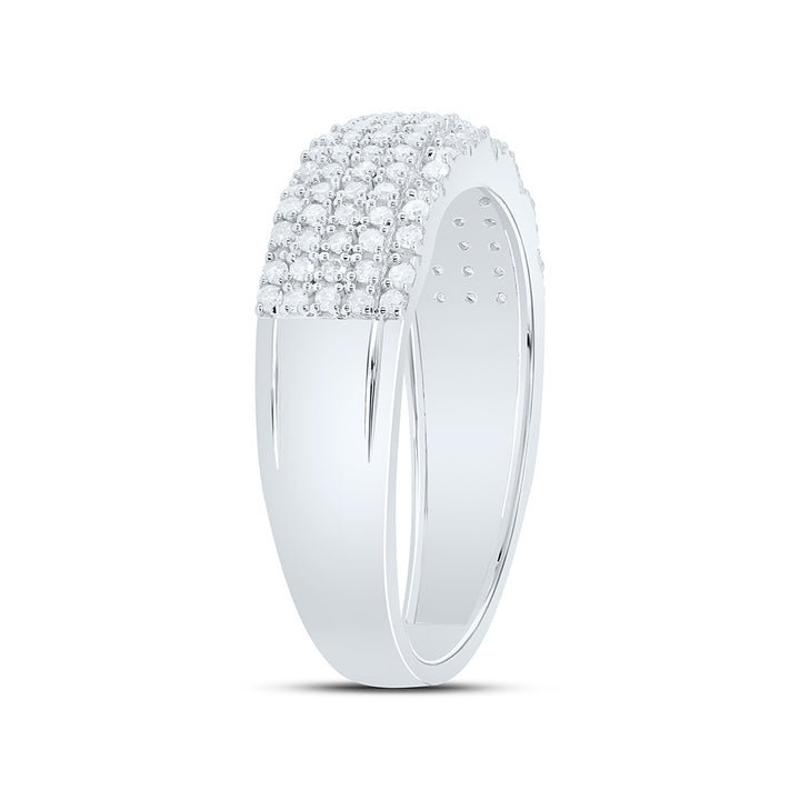 1/2CTW-NAT DIA P1 MEN'S BAND Daisy Joyeria