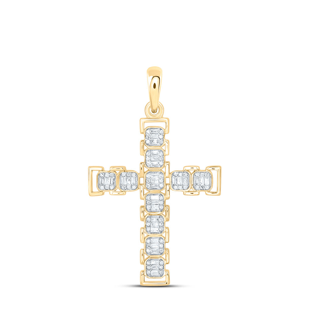 1/3 CTW-NAT DIA P1 GIFT CROSS PENDANT Daisy Joyeria
