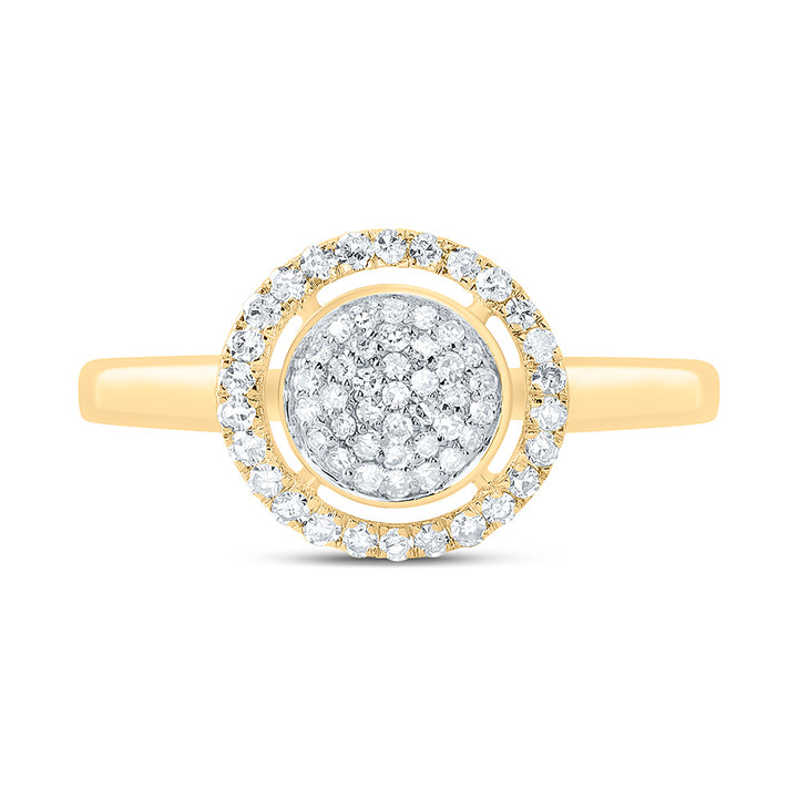 1/4CTW-NAT DIA NK FASHION ROUND RING Daisy Joyeria