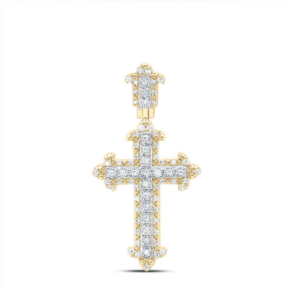 1/4CTW-NAT DIA P1 GIFT CROSS PENDANT Daisy Joyeria