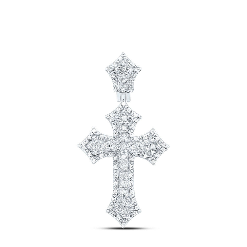 1/4CTW-NAT DIA P1 GIFT CROSS PENDANT Daisy Joyeria