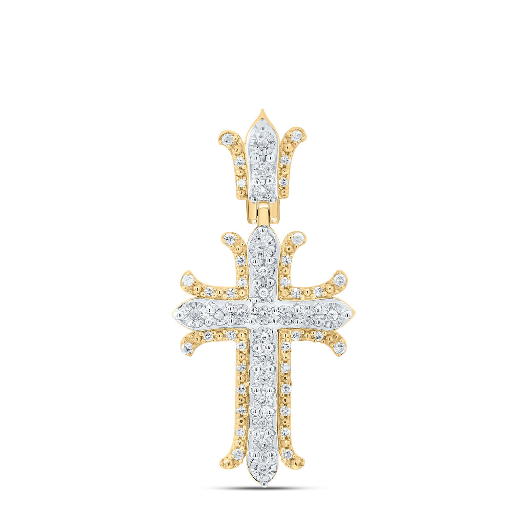 1/5CTW-NAT DIA P1 GIFT CROSS PENDANT Daisy Joyeria