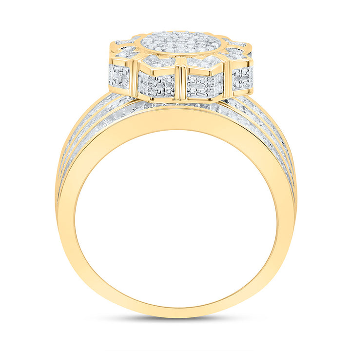 1/2CTW-NAT DIA P3 GIFT FLOWER RING Daisy Joyeria