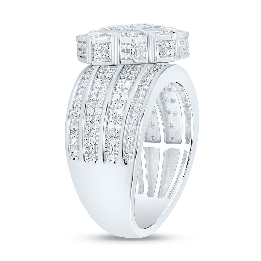 1/2CTW-NAT DIA P3 GIFT FLOWER RING Daisy Joyeria