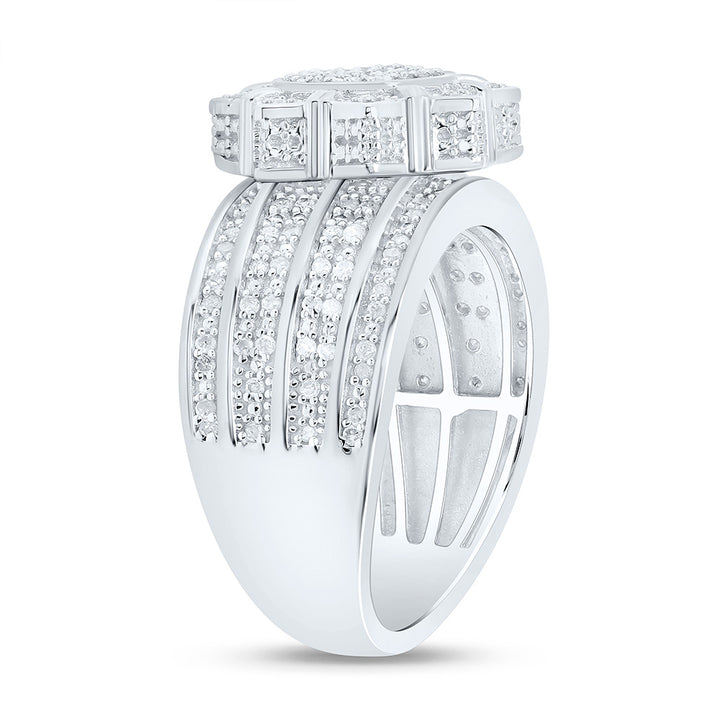 1/2CTW-NAT DIA P3 GIFT FLOWER RING Daisy Joyeria
