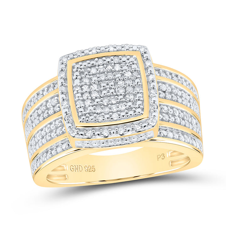 1/2CTW-NAT DIA P3 GIFT SQUARE RING Daisy Joyeria