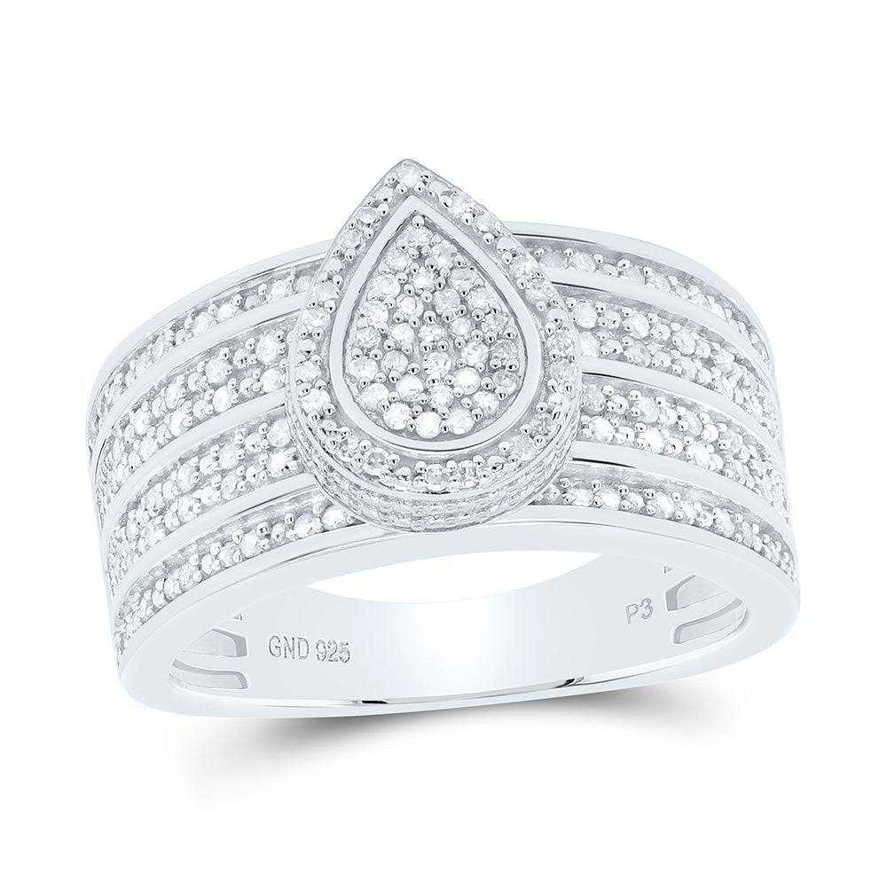 1/2CTW-NAT DIA P3 GIFT PEAR RING Daisy Joyeria