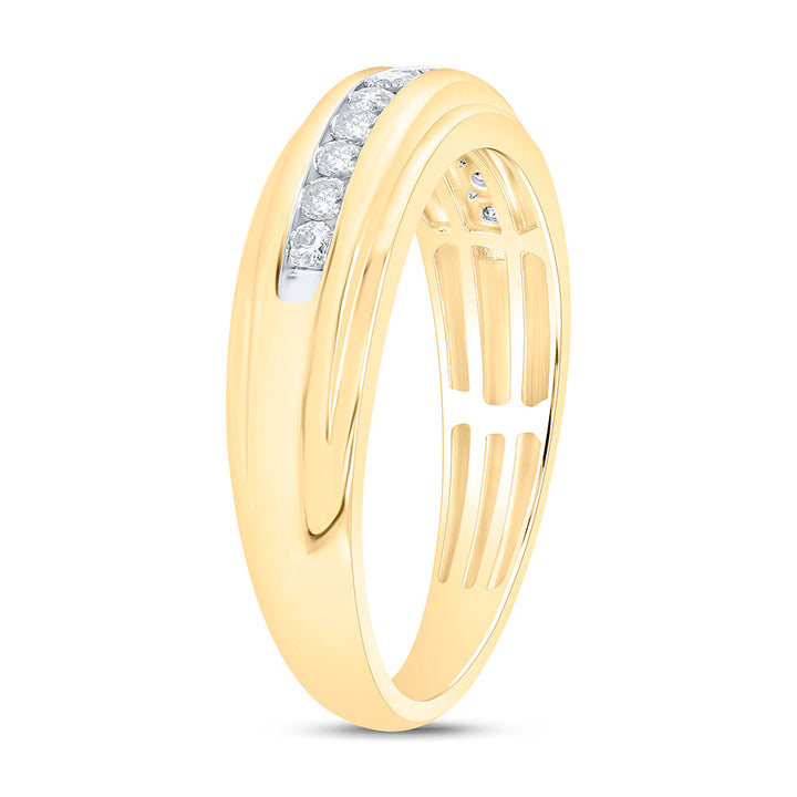 1/3CTW-NAT DIA P3 GIFT MENS BAND Daisy Joyeria