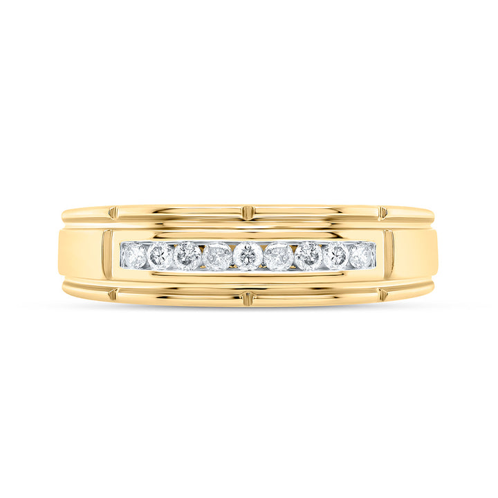 1/4CTW-NAT DIA P3 GIFT MENS BAND Daisy Joyeria