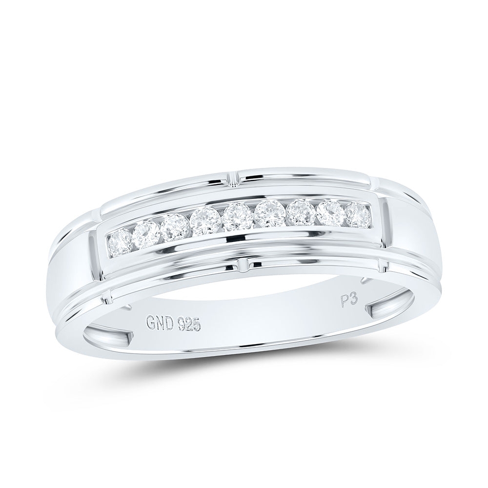 1/4CTW-NAT DIA P3 GIFT MENS BAND Daisy Joyeria