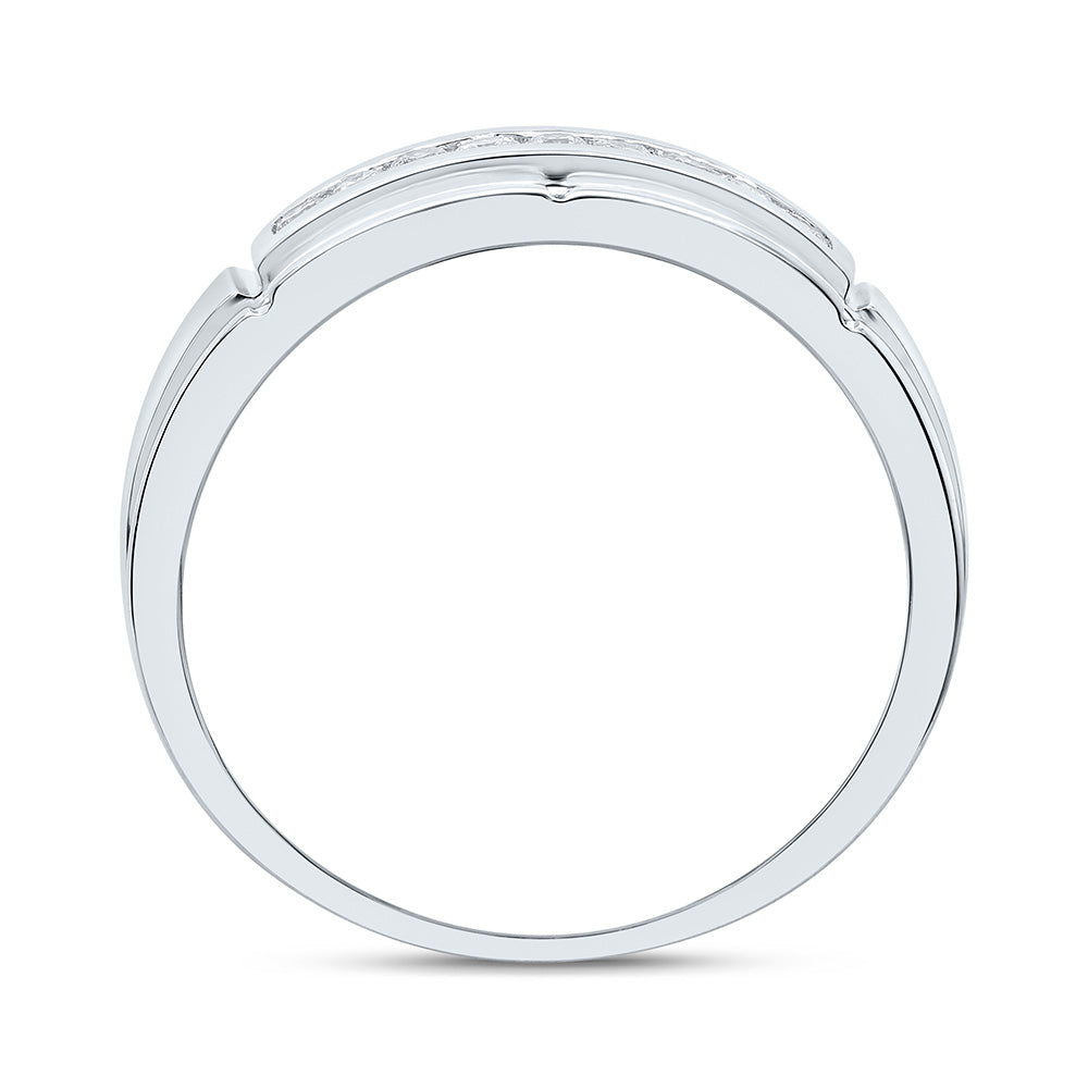 1/4CTW-NAT DIA P3 GIFT MENS BAND Daisy Joyeria