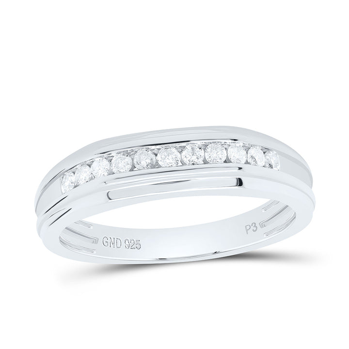 1/4CTW-NAT DIA P3 GIFT MENS BAND Daisy Joyeria