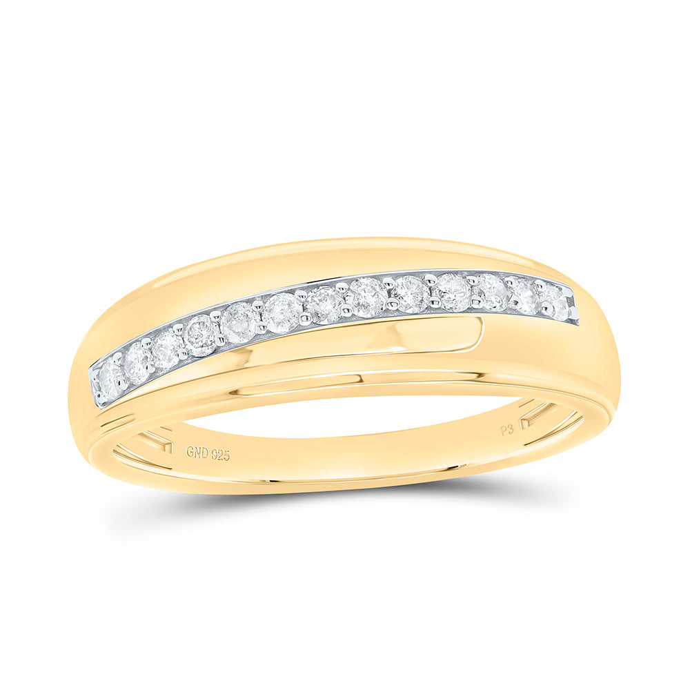 1/3CTW-NAT DIA P3 GIFT MENS BAND Daisy Joyeria