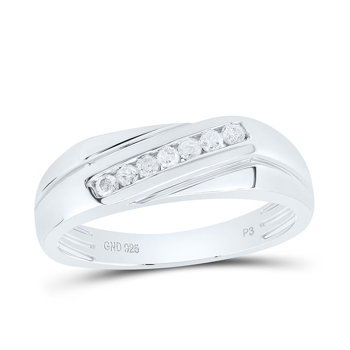 1/5CTW-NAT DIA P3 GIFT MENS BAND Daisy Joyeria