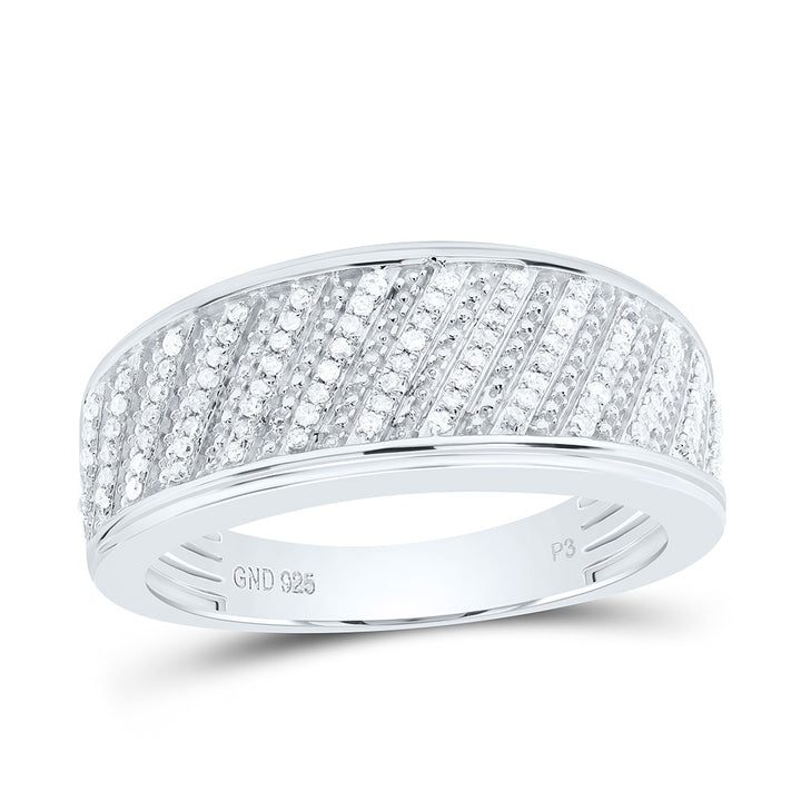 1/3CTW-NAT DIA P3 GIFT MENS BAND Daisy Joyeria