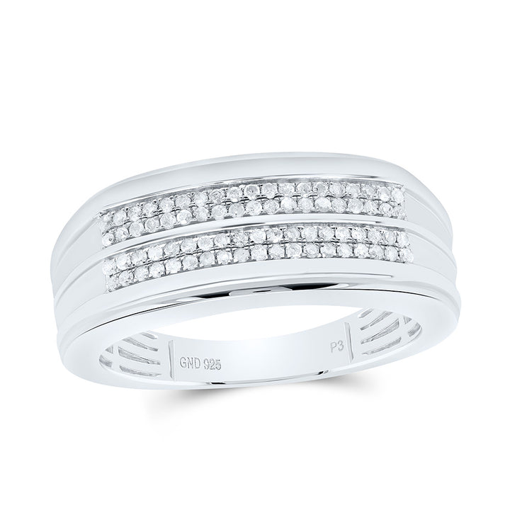 1/3CTW-NAT DIA P3 GIFT MENS BAND Daisy Joyeria