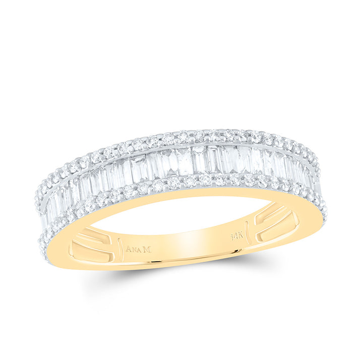 7/8CTW-NAT DIA ANA M FASHION LADIES BAGUETTE BAND Daisy Joyeria