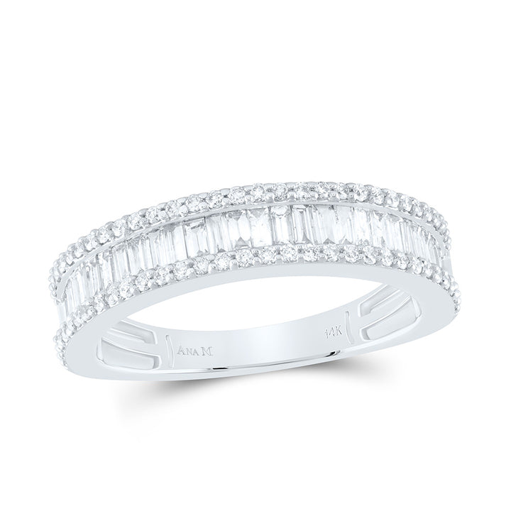 7/8CTW-NAT DIA ANA M FASHION LADIES BAGUETTE BAND Daisy Joyeria