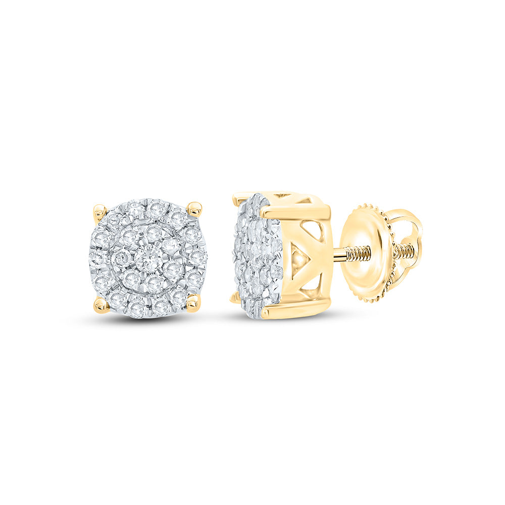 1/6CTW-NAT DIA P1N GIFT ROUND STUD EARRING Daisy Joyeria