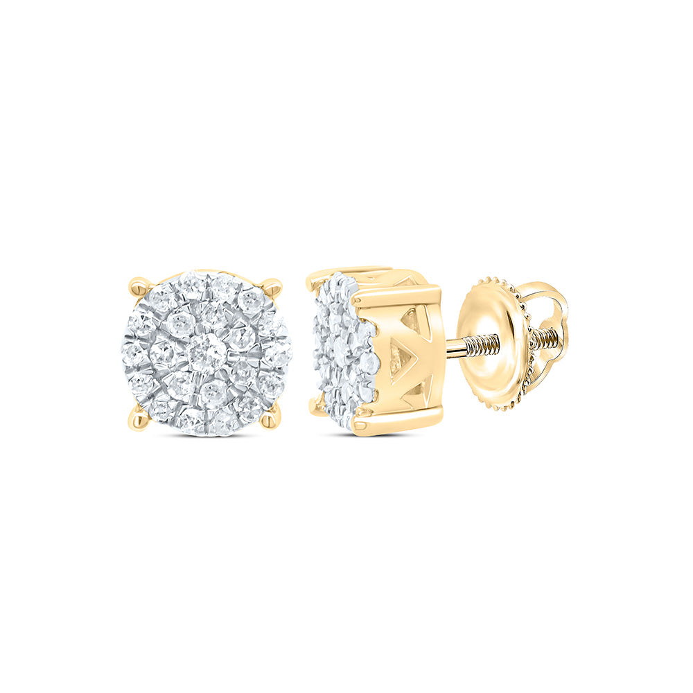 1/6CTW-NAT DIA P1N GIFT ROUND STUD EARRING Daisy Joyeria