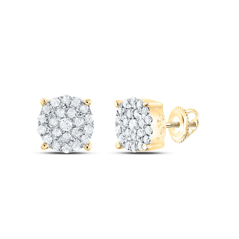 1/2CTW-NAT DIA P1N GIFT ROUND STUD EARRING Daisy Joyeria