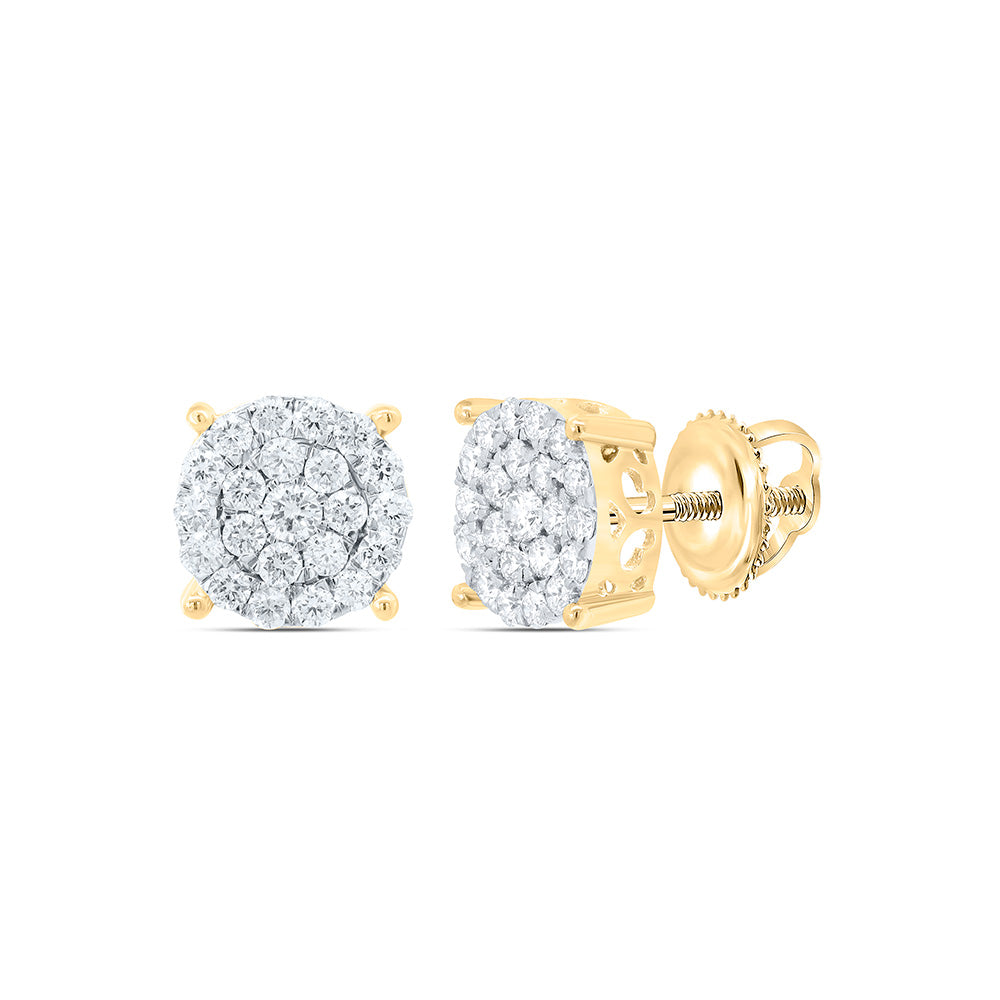 3/4CTW-NAT DIA P1N GIFT ROUND STUD EARRING Daisy Joyeria