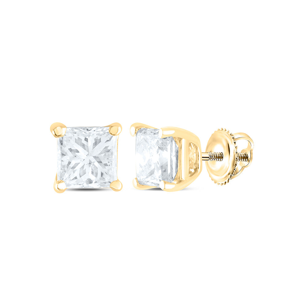 1/4CTW-NAT DIA I1 IJ PRINCESS SOLITAIRE STUD EARRING Daisy Joyeria