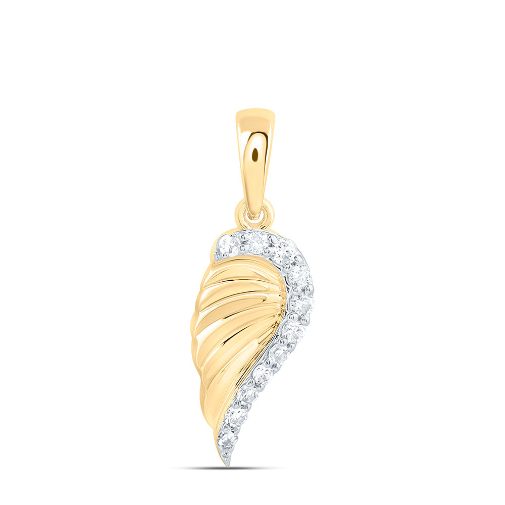 1/20CTW-NAT DIA NK GIFT WING PENDANT Daisy Joyeria