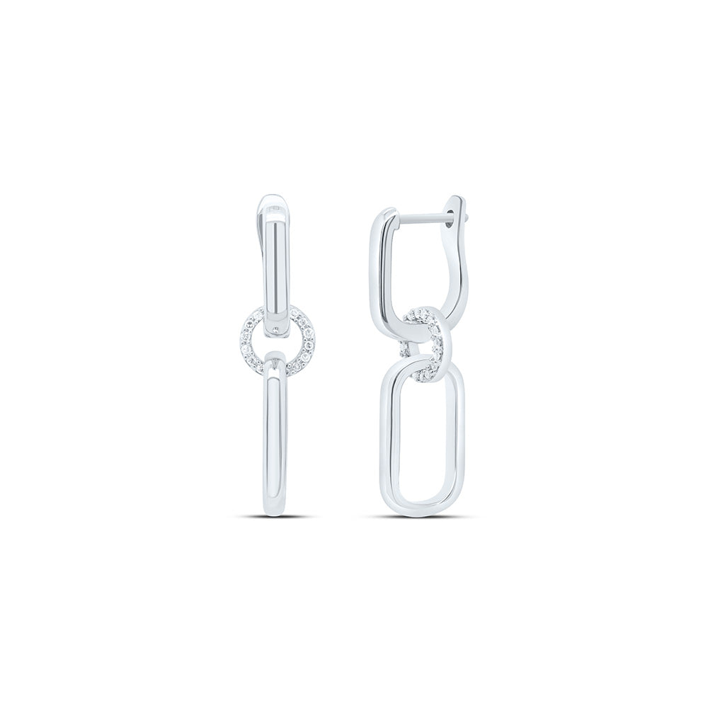 1/6CTW-NAT DIA P1 GIFT DANGLING EARRING Daisy Joyeria
