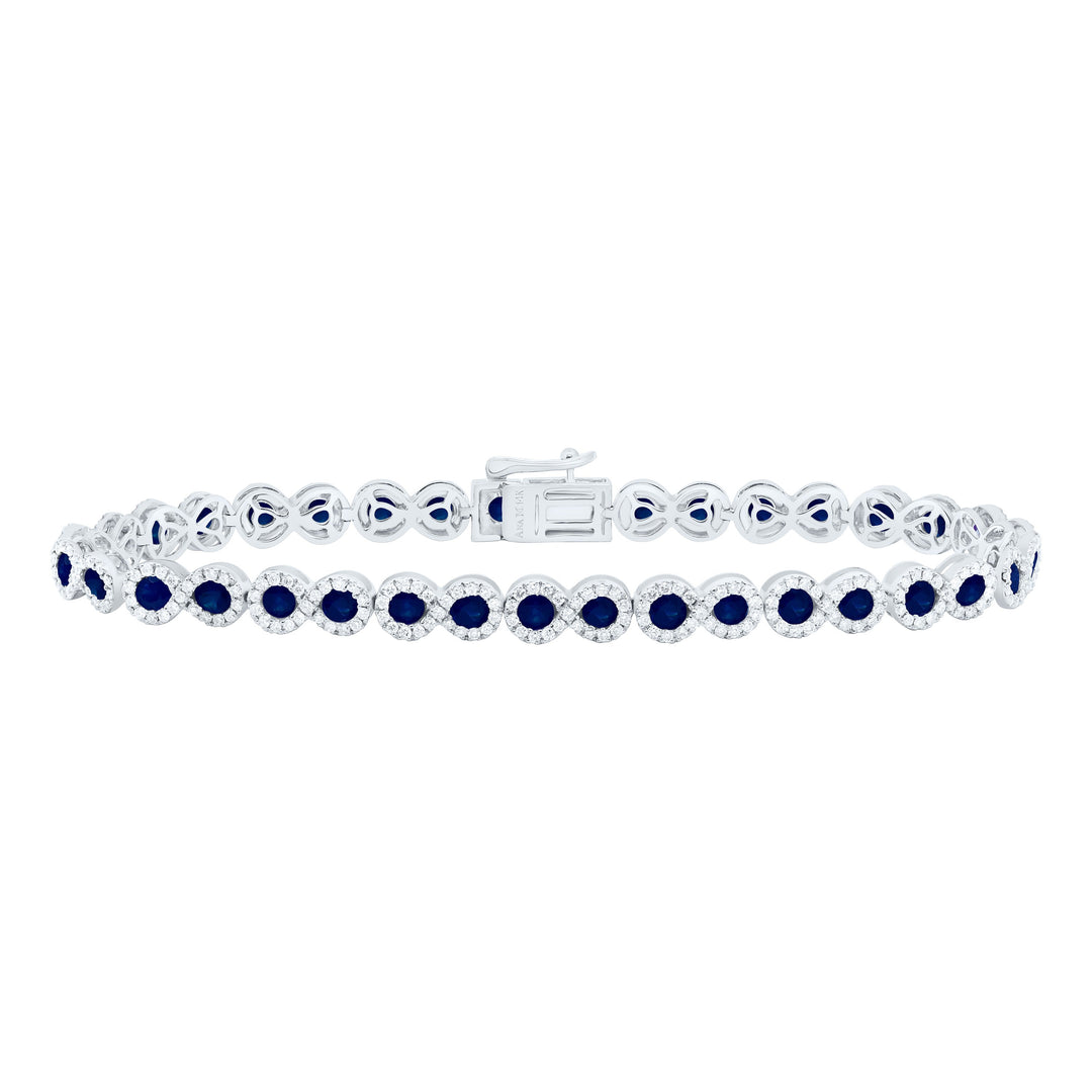 1 3/8CTW-NAT DIA ANA M 3CTW-RD-BS NAT GEM BRACELET (7 INCH) Daisy Joyeria