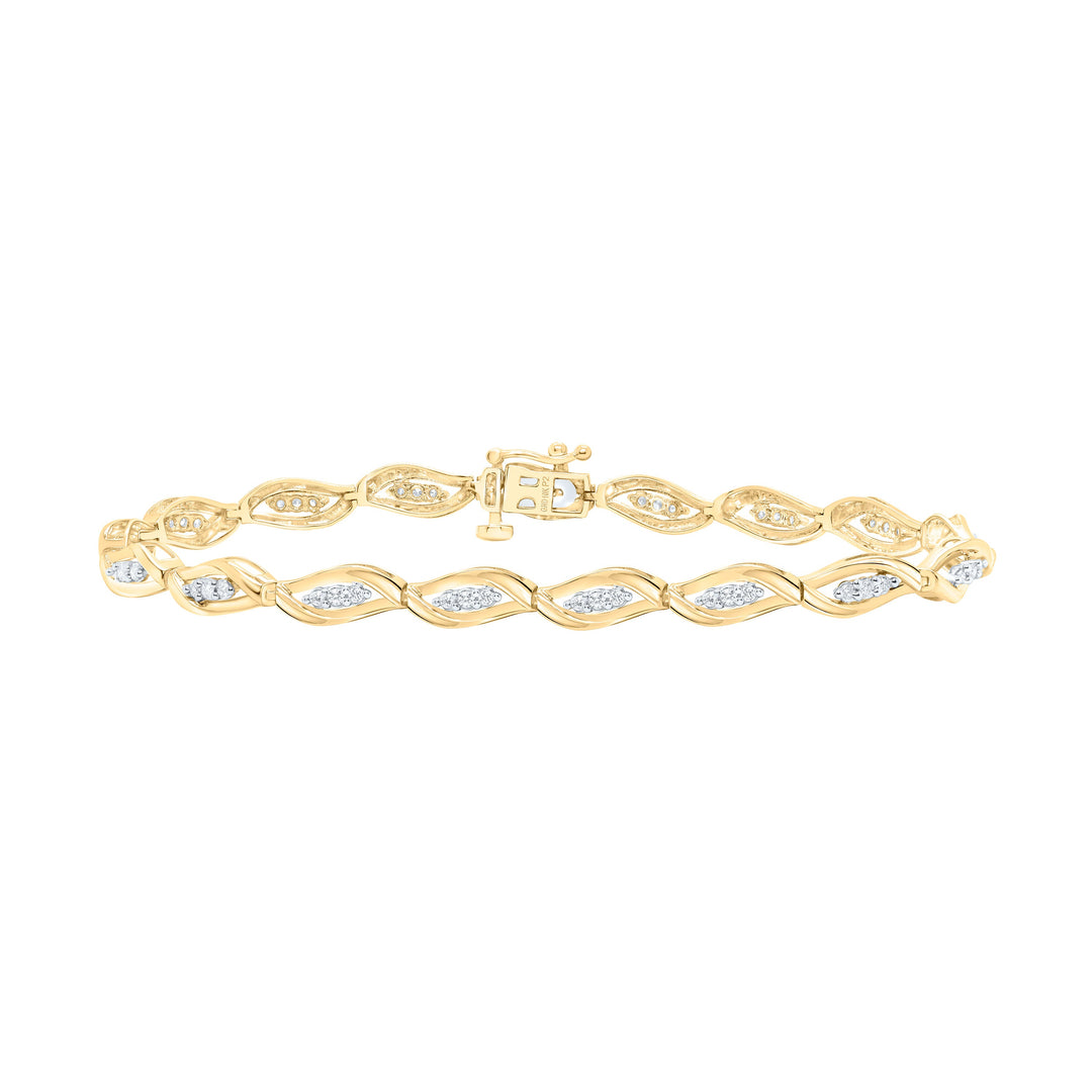 1/2CTW-NAT DIA P2 GIFT LADIES BRACELET (7 INCH) Daisy Joyeria