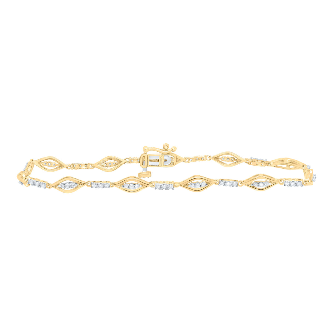 1/2CTW-NAT DIA P2 GIFT LADIES BRACELET (7 INCH) Daisy Joyeria