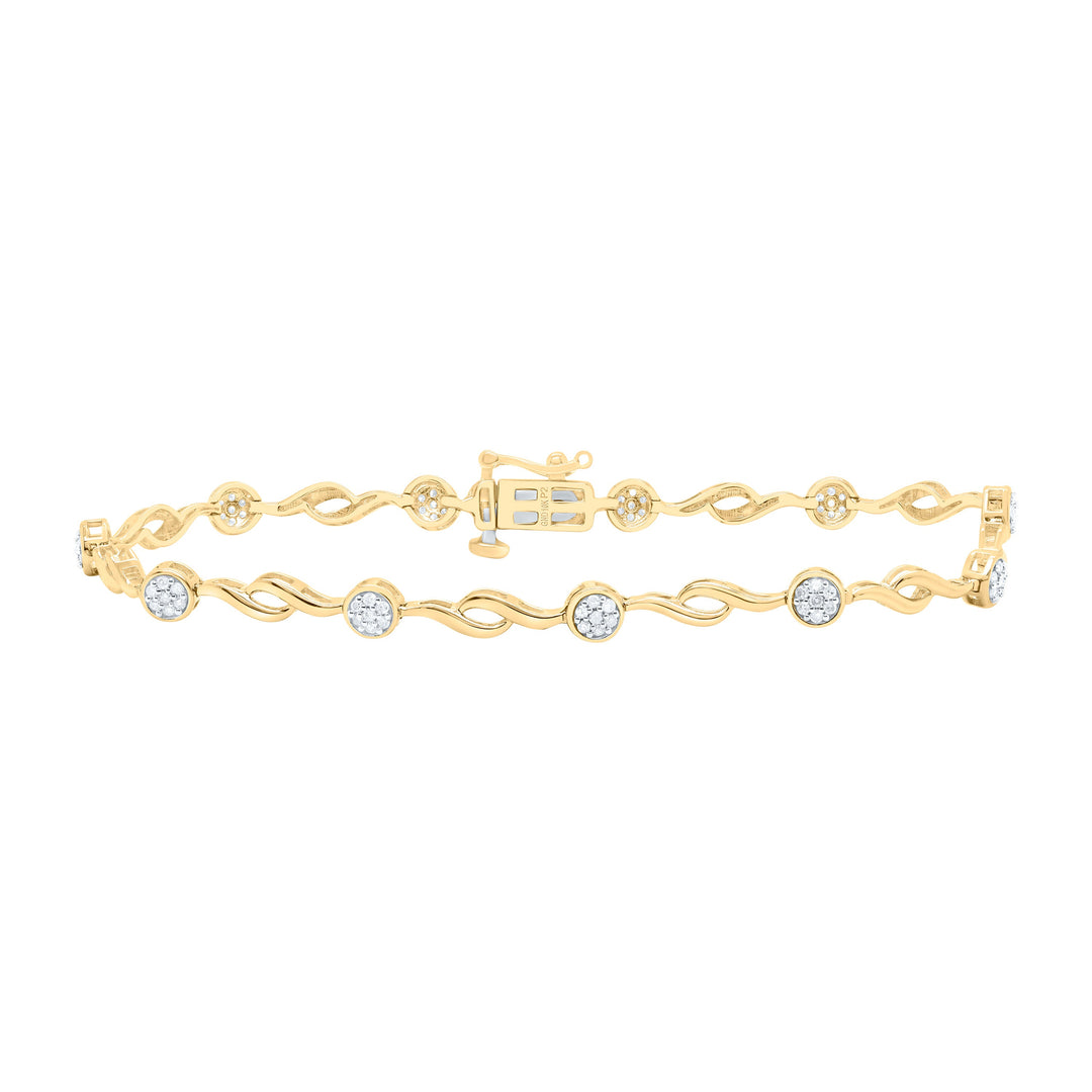 1/3CTW-NAT DIA P2 GIFT LADIES BRACELET (7 INCH) Daisy Joyeria