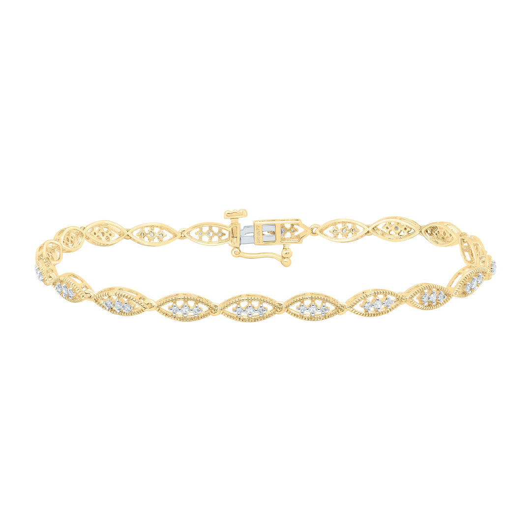 1/3CTW-NAT DIA P2 GIFT LADIES BRACELET (7 INCH) Daisy Joyeria