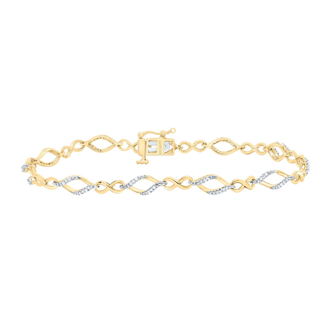 1/5CTW-NAT DIA P2 GIFT LADIES BRACELET (7 INCH) Daisy Joyeria