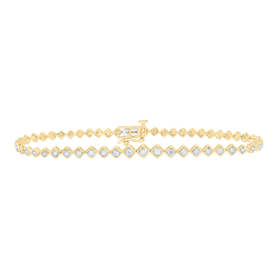 1/2CTW-NAT DIA P2 GIFT LADIES BRACELET (7 INCH) Daisy Joyeria