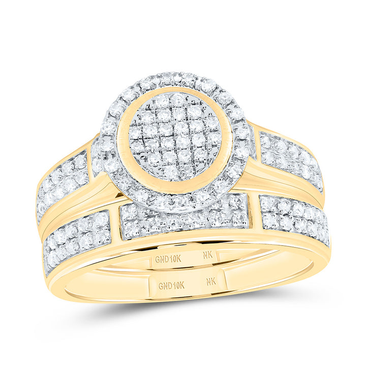 5/8CTW-NAT DIA NK FASHION ROUND TRIO SET Daisy Joyeria