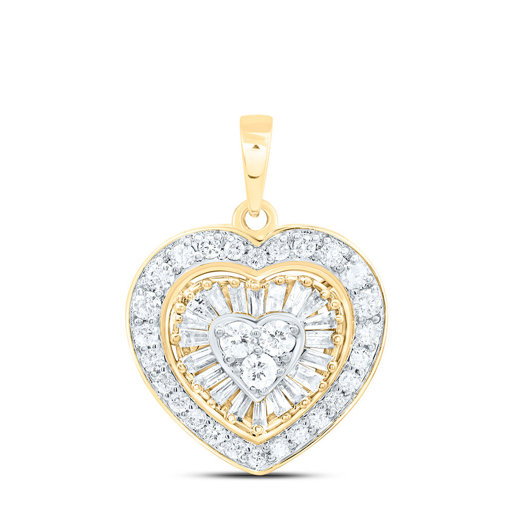 1/2CTW-NAT DIA CN FASHION HEART PENDANT Daisy Joyeria