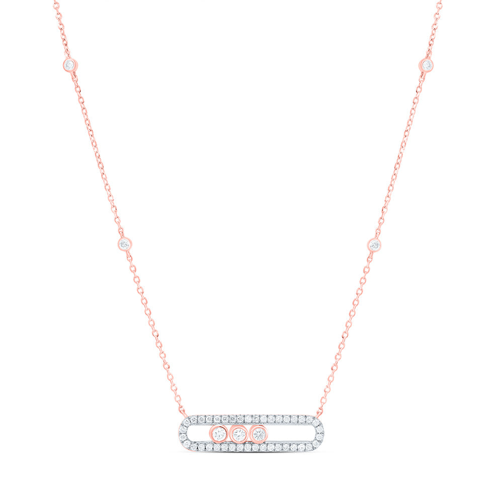 1/3CTW-NAT DIA CN FASHION NECKLACE (18 INCH) Daisy Joyeria